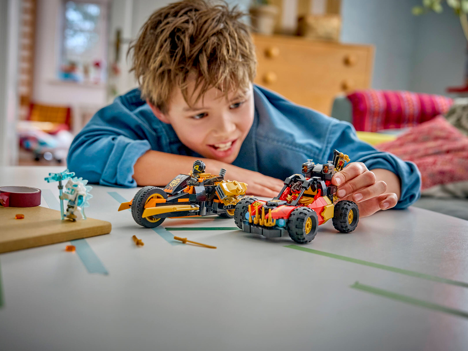 Конструктор LEGO NINJAGO Комбинируемый авто 394 дет. - фото 11