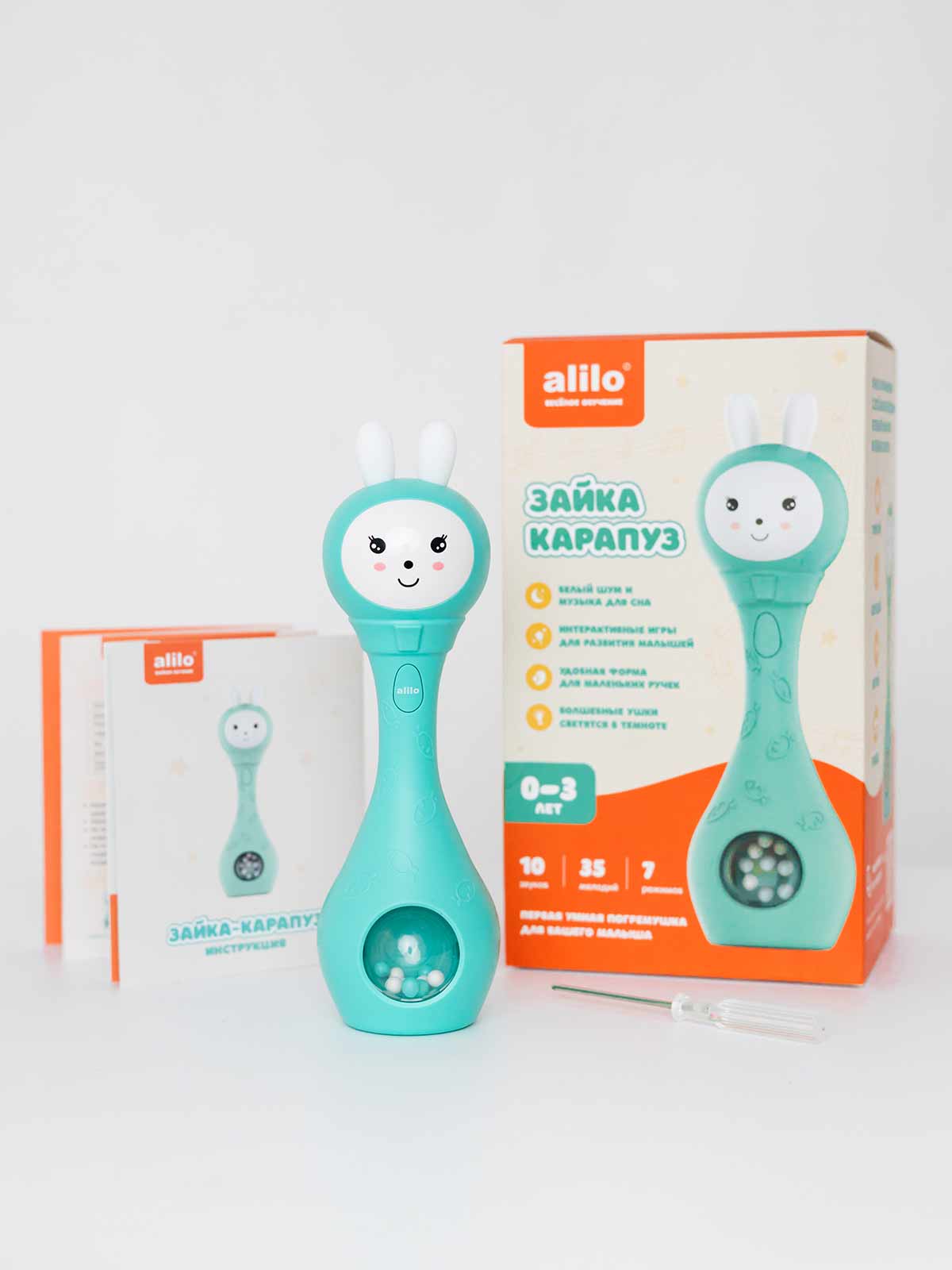 Игрушка alilo Зайка-Карапуз - фото 7