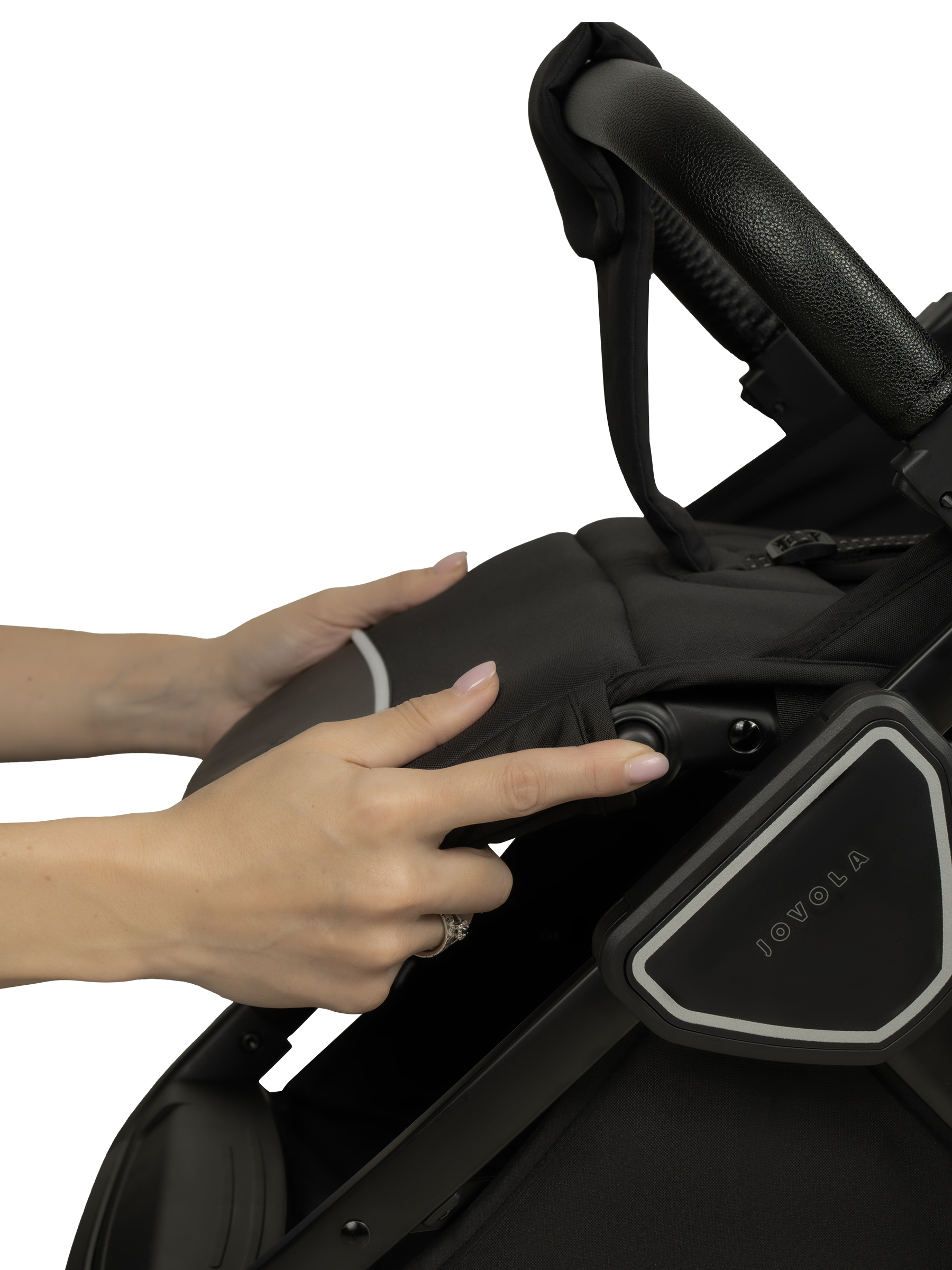 Коляска прогулочная JOVOLA Storm черный - фото 32