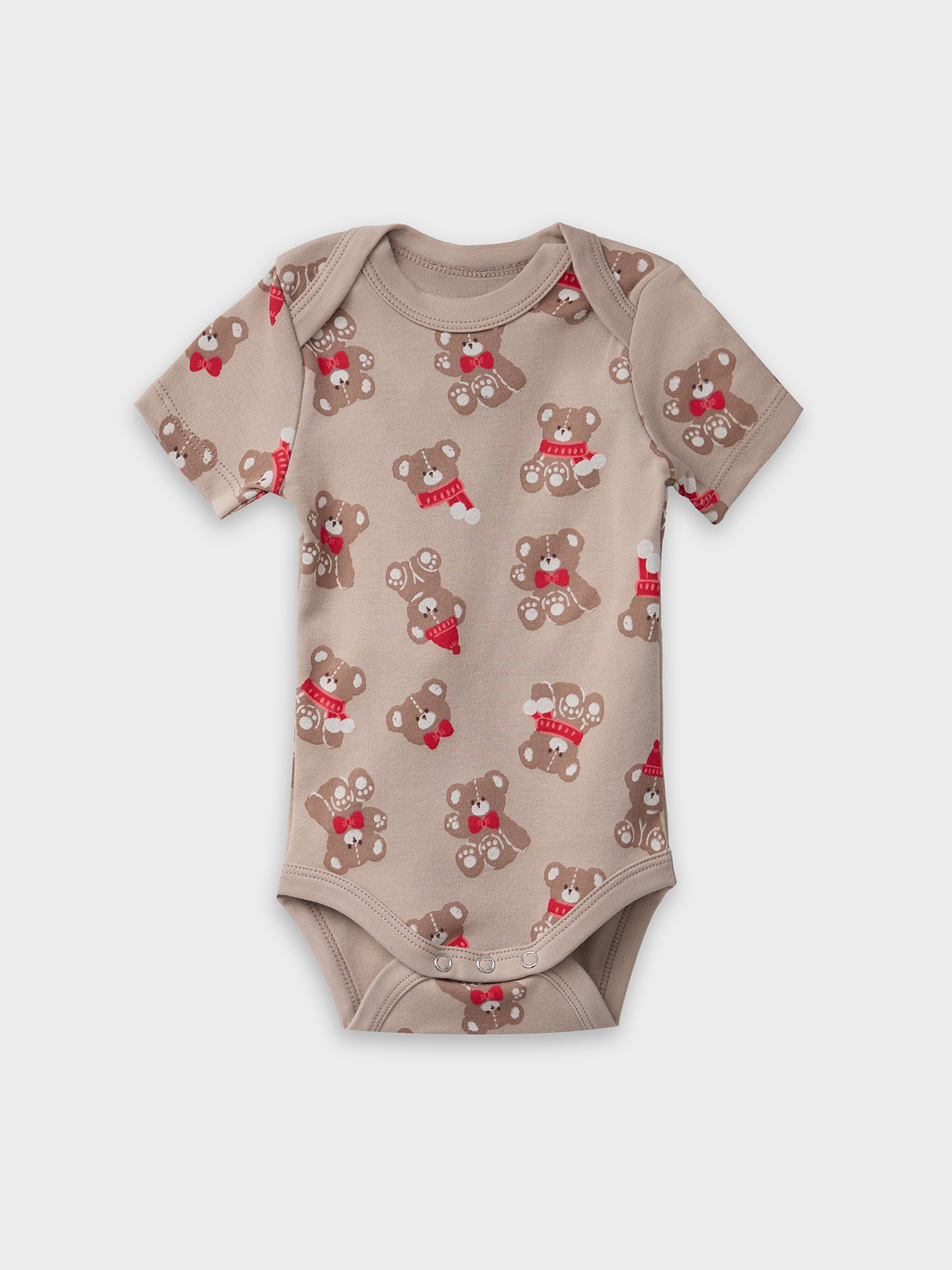 Боди 2 шт Mark Formelle (Марк Формэль) 13015-2/НГ мишутки на бежевом +изумруд - фото 6