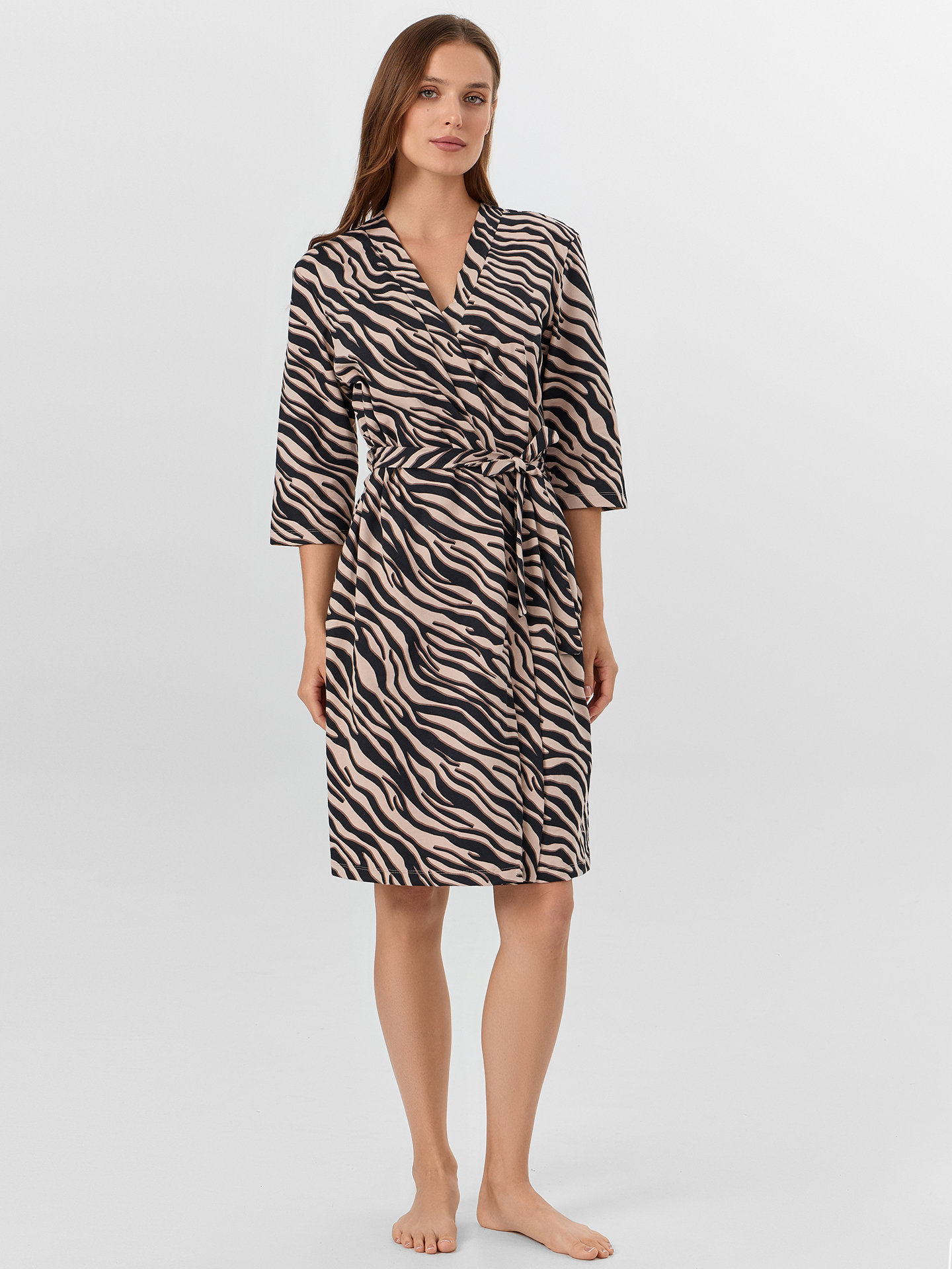 Халат Mark Formelle (Марк Формэль) 552275/1/зебра на холодном бежевом - фото 2