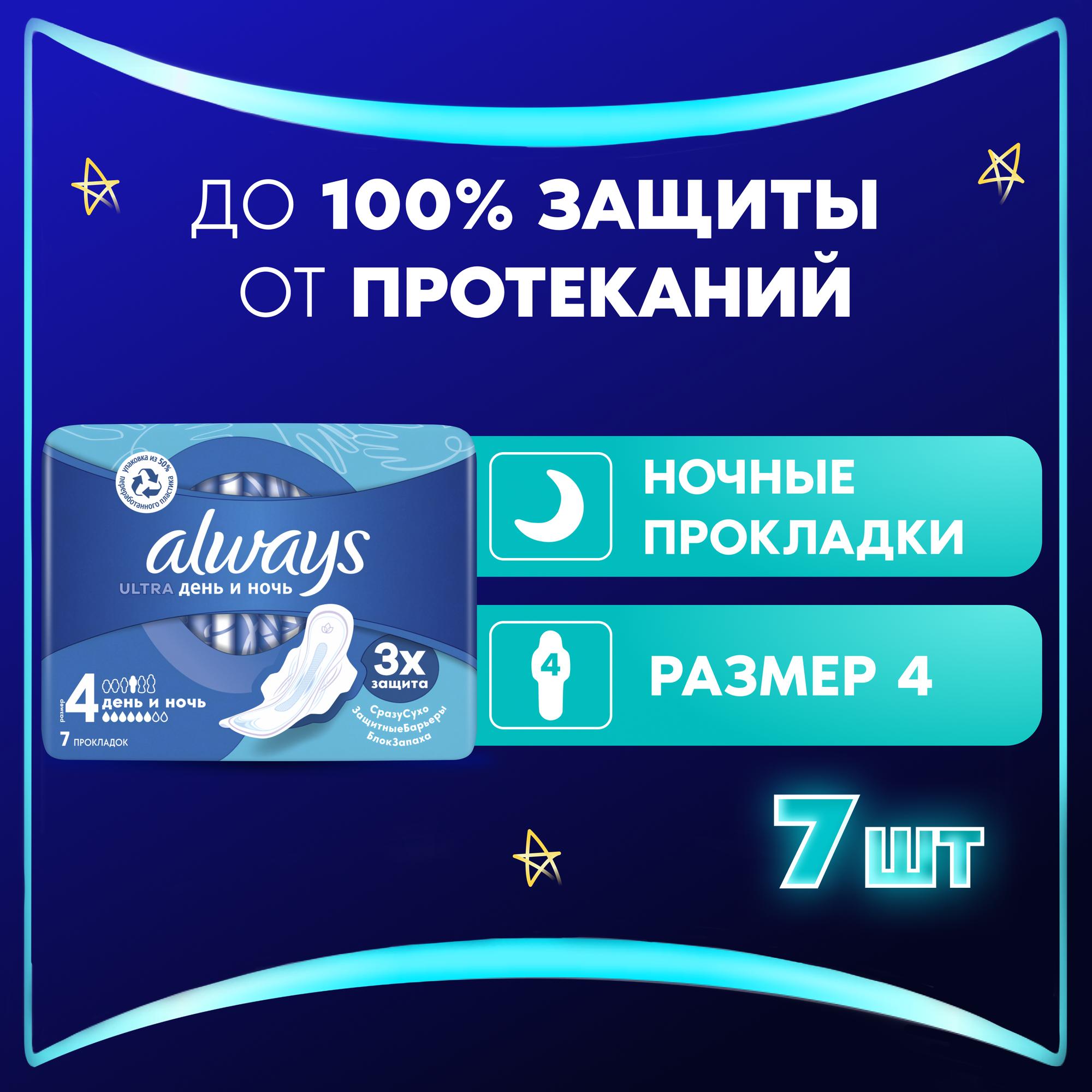 Прокладки ALWAYS Ultra Night 7шт - фото 1