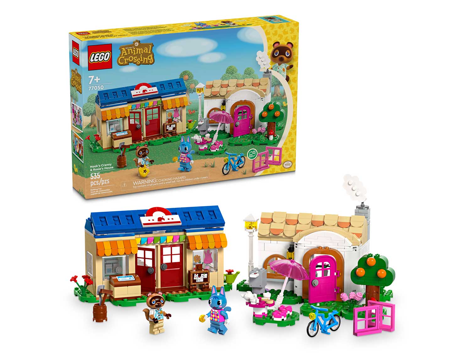 Конструктор LEGO Animal Crossing Уголок Нука и дом Рози 535 дет. - фото 2