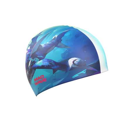 Шапочка в бассейн Mad Wave Shark HQ