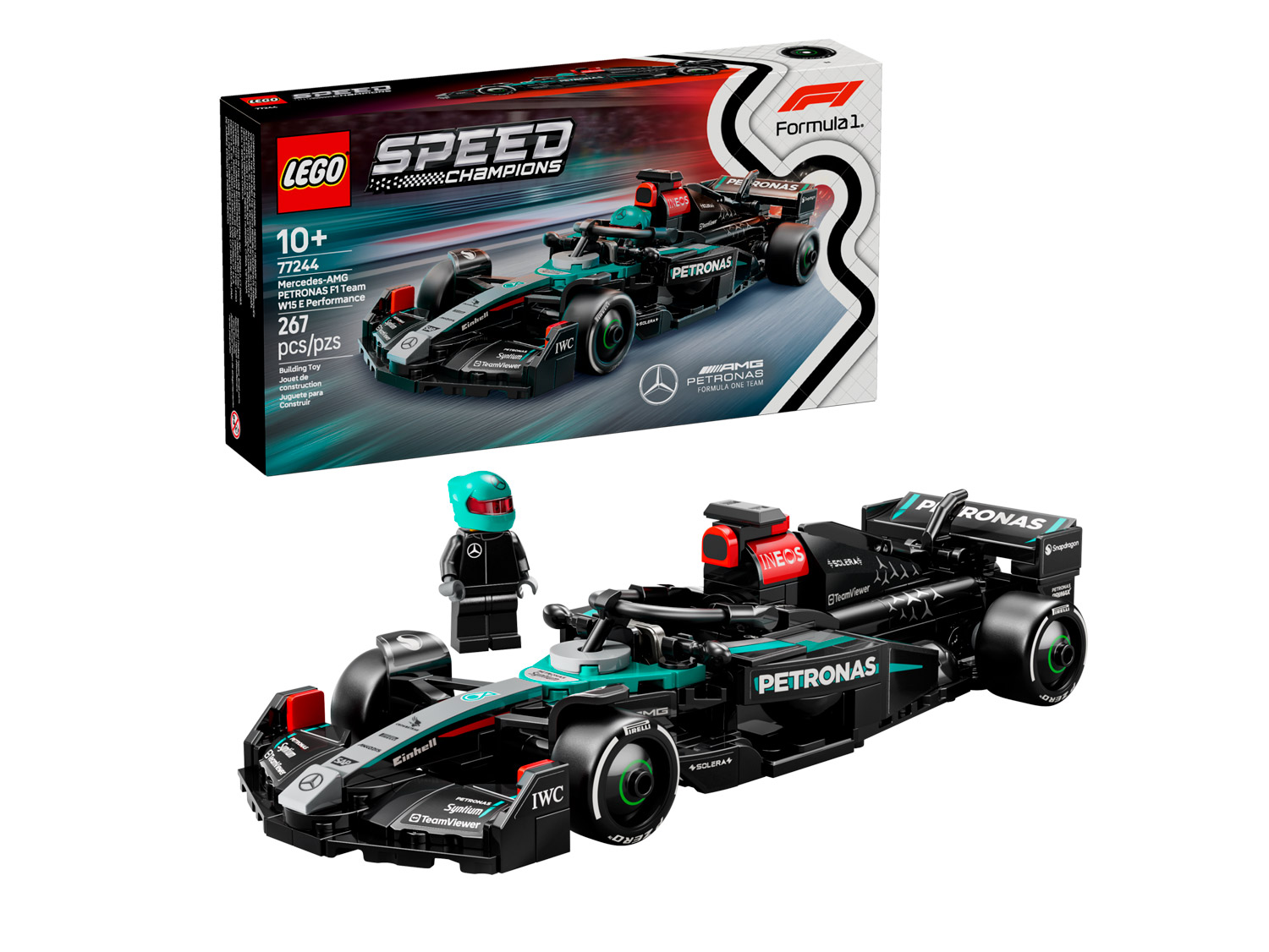 Конструктор LEGO Speed Champions Mercedes-AMG W15 77244 267 дет. - фото 1