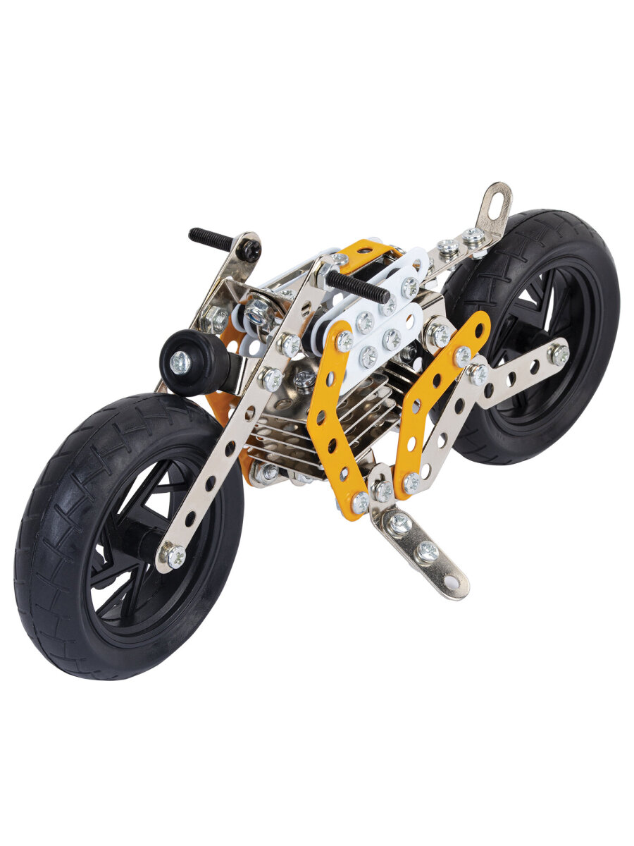 Конструктор BAMBOX Мотоцикл металлический 162 дет. - фото 3