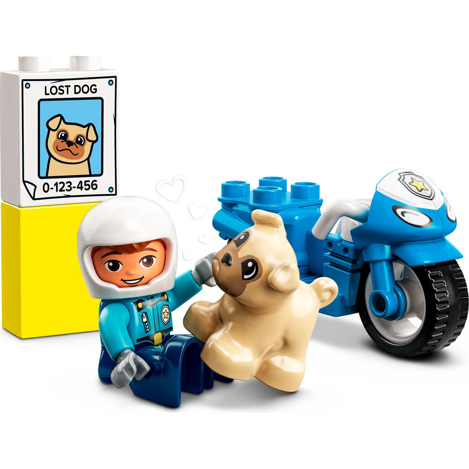 Конструктор LEGO DUPLO Town Полицейский мотоцикл 5 дет. - фото 4