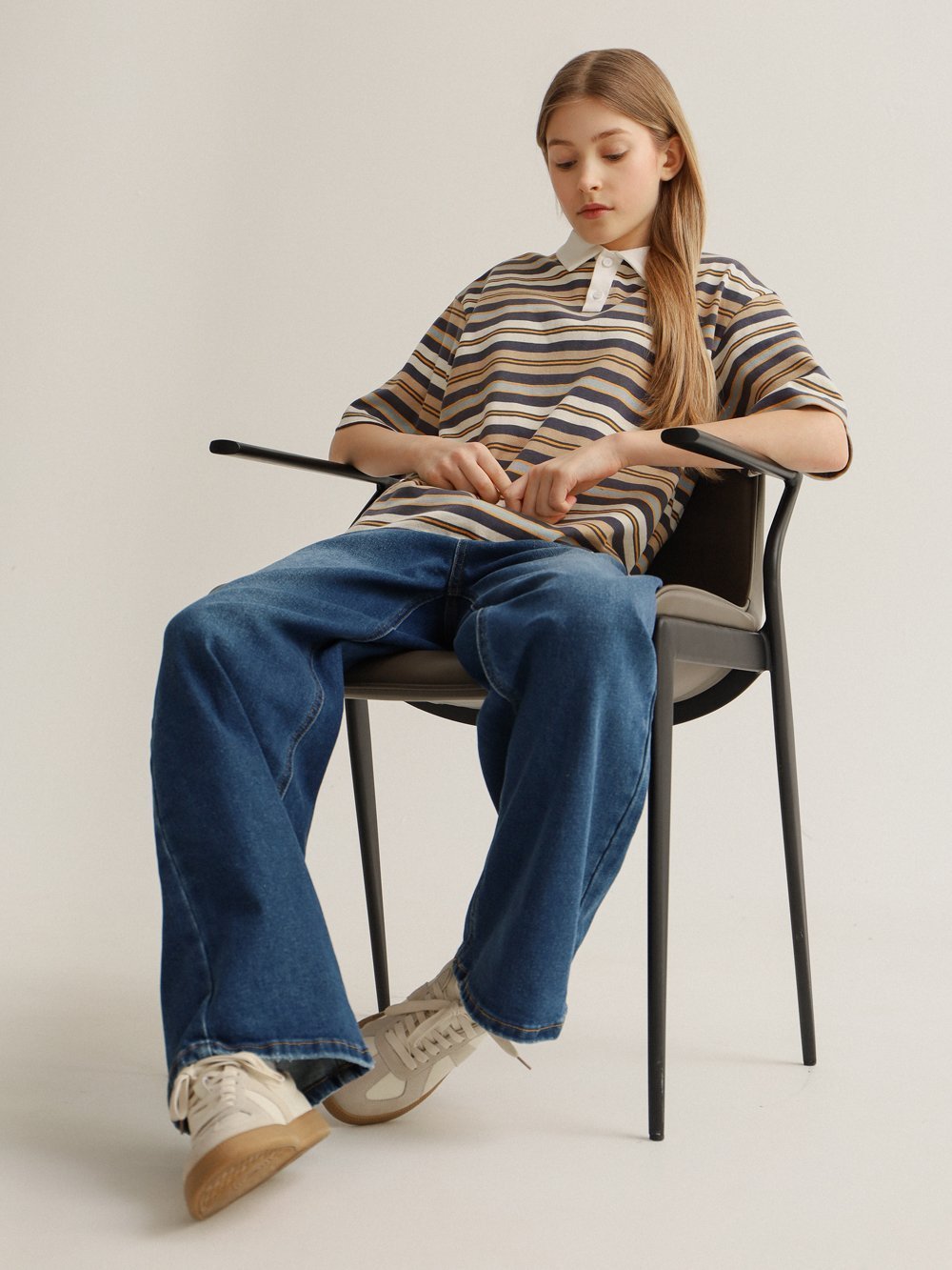 Джинсы MINIDINO G-DN-Jns-022-0/0Джинсы-трубы стрейч темно-синий - фото 3