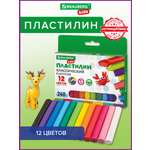 Пластилин Brauberg 12 цв.