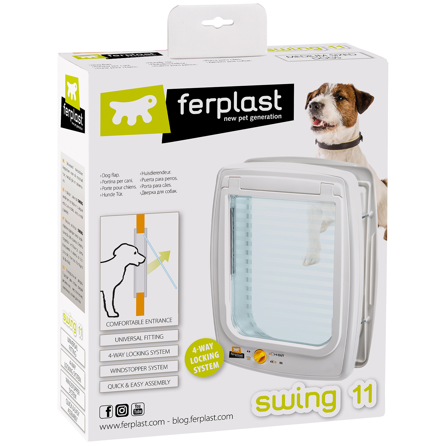 Дверь для собак Ferplast Swing 15 Белая - фото 2