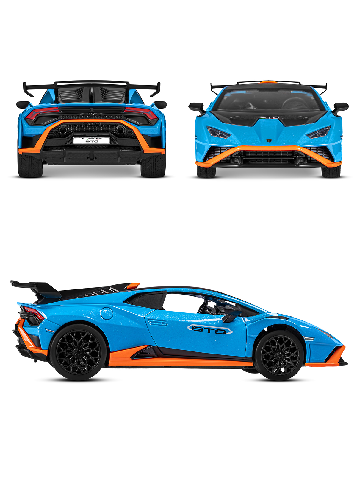 Автомобиль АВТОпанорама Lamborghini Huracan STO 1:24 JB1251648 - фото 6