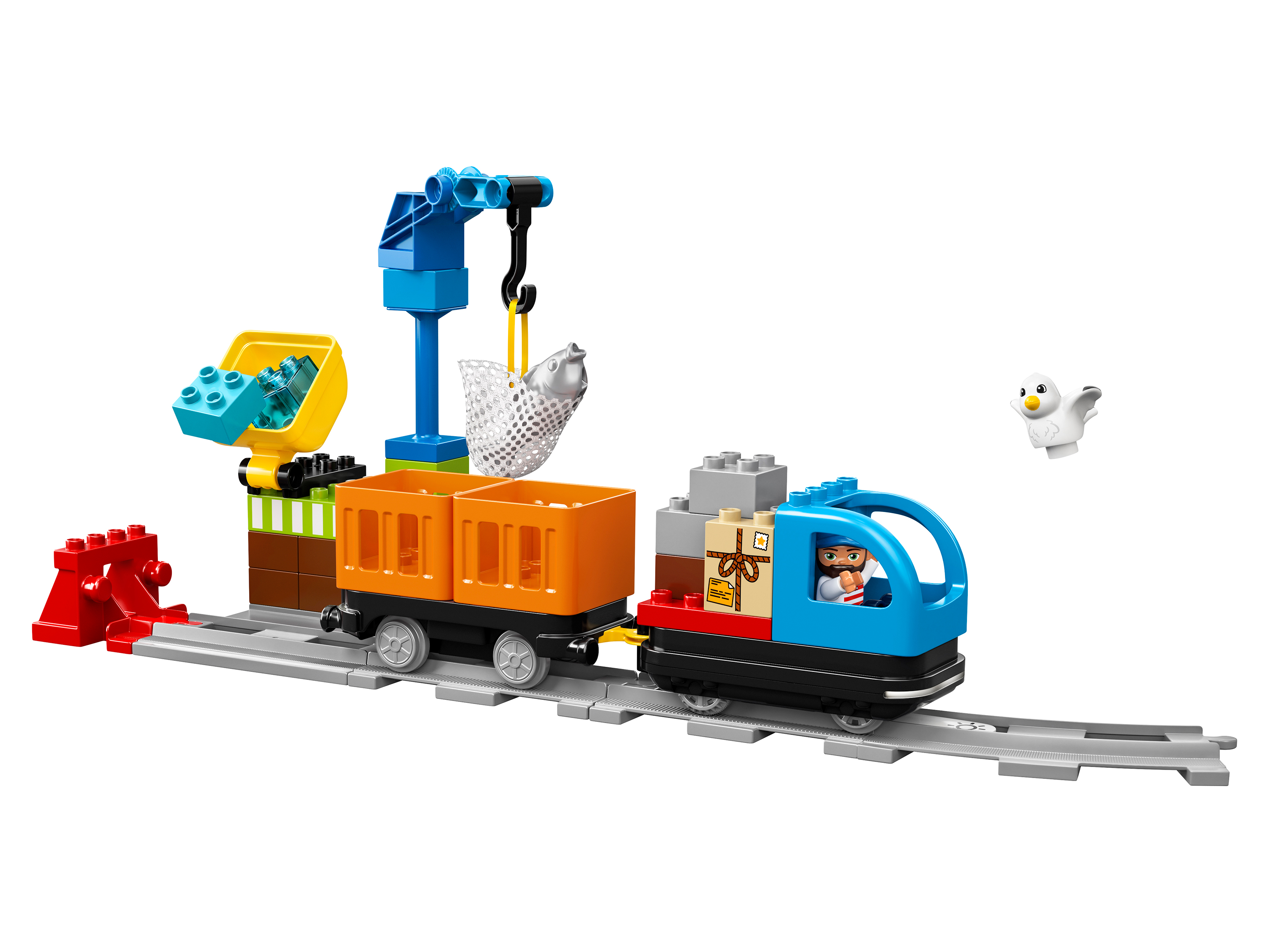 Конструктор LEGO DUPLO Грузовой поезд блочный - фото 4