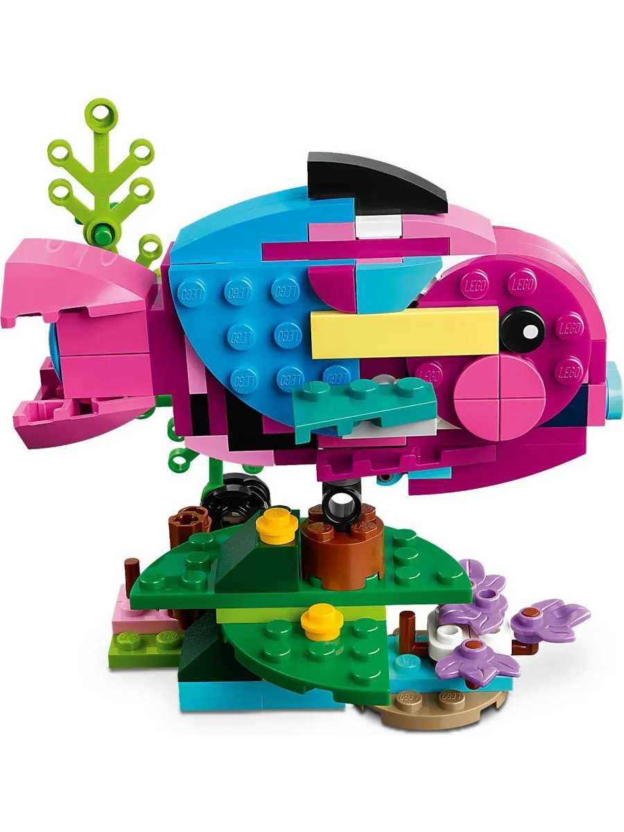 Конструктор LEGO Creator Экзотический розовый попугай 253 дет. - фото 6
