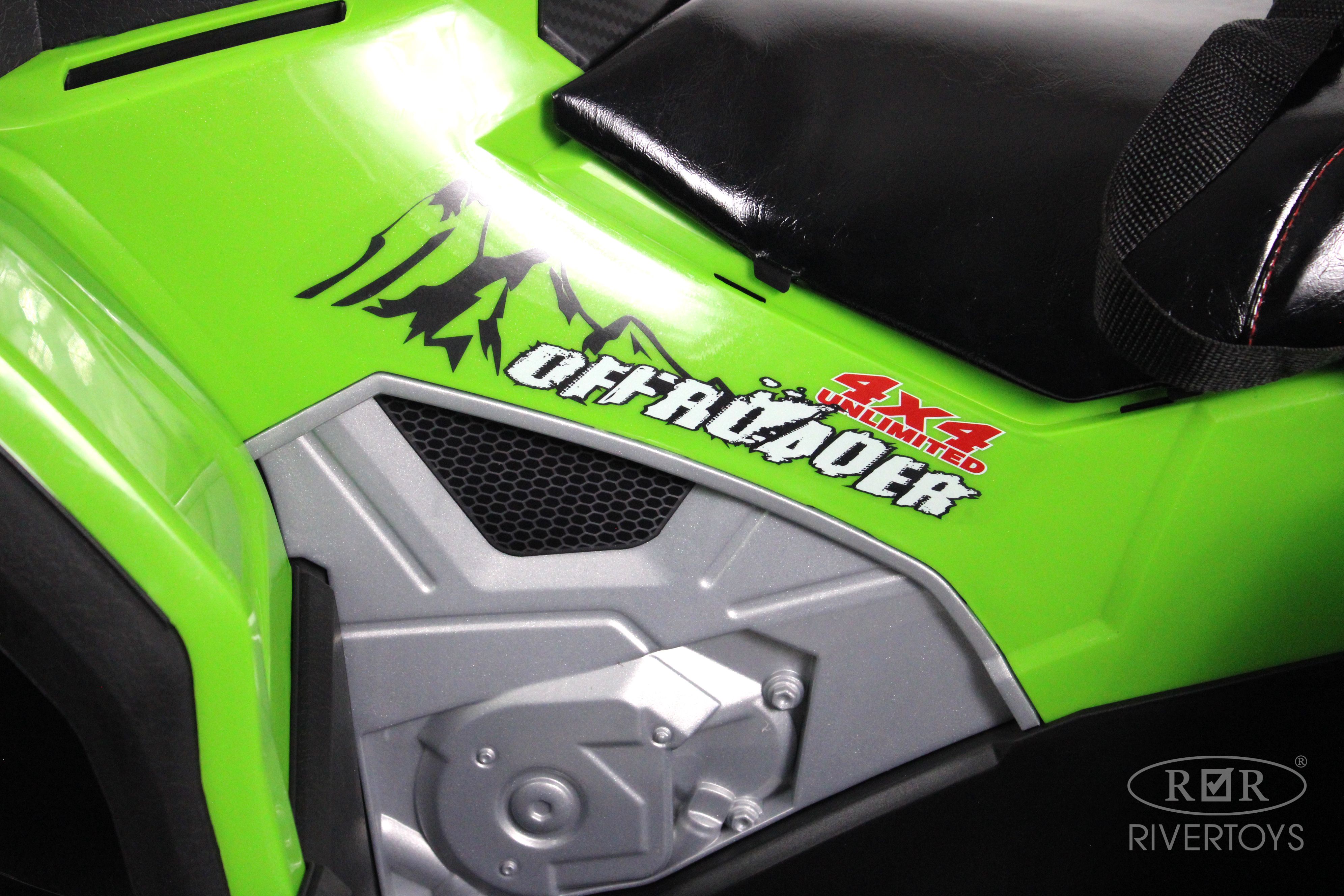 Электромобиль RIVERTOYS Z111ZZ-NEW-GREEN С пультом ДУ - фото 20