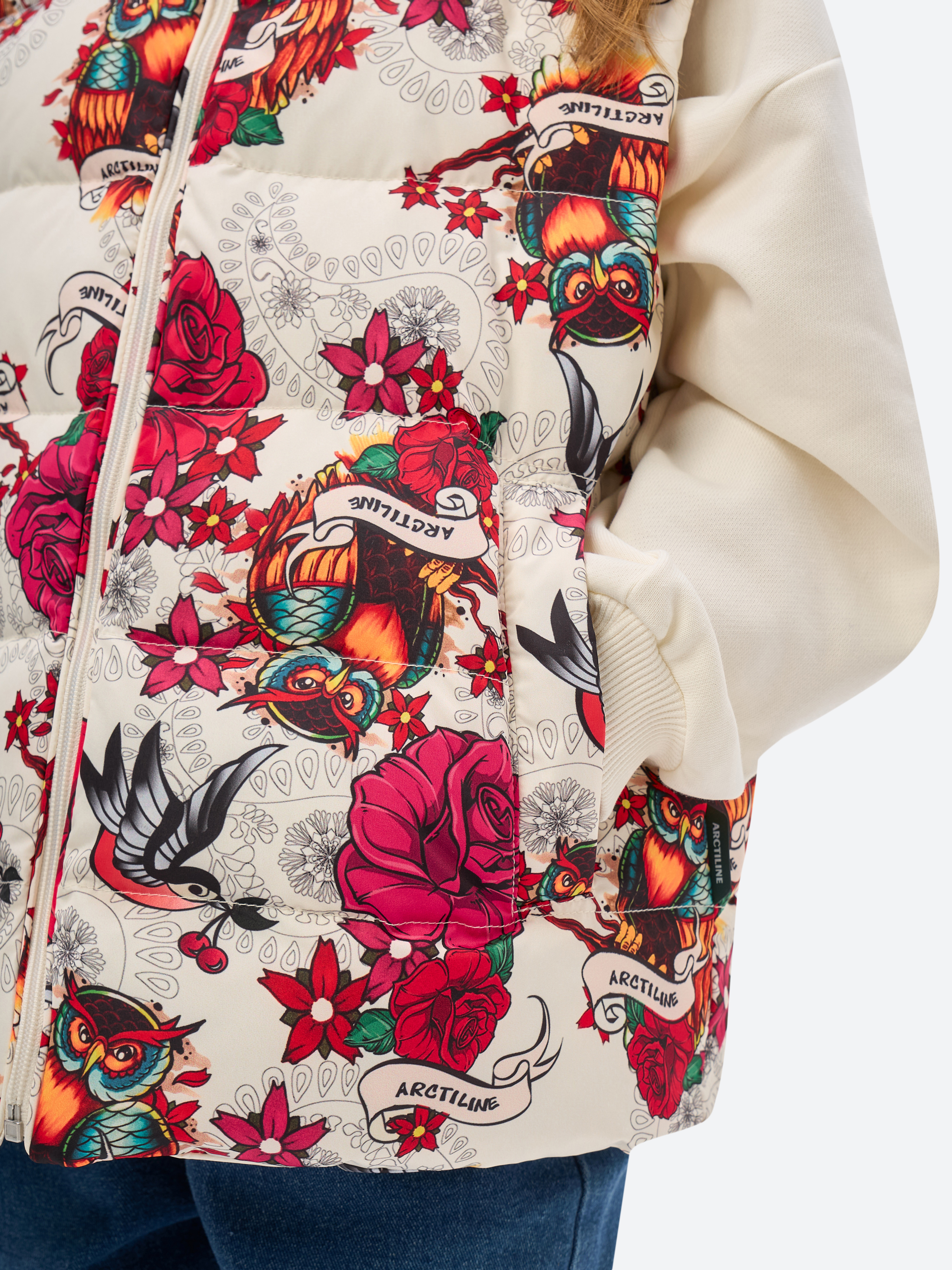 Жилет Arctiline Майри 800 D-25 Принт "Совушки" - фото 5