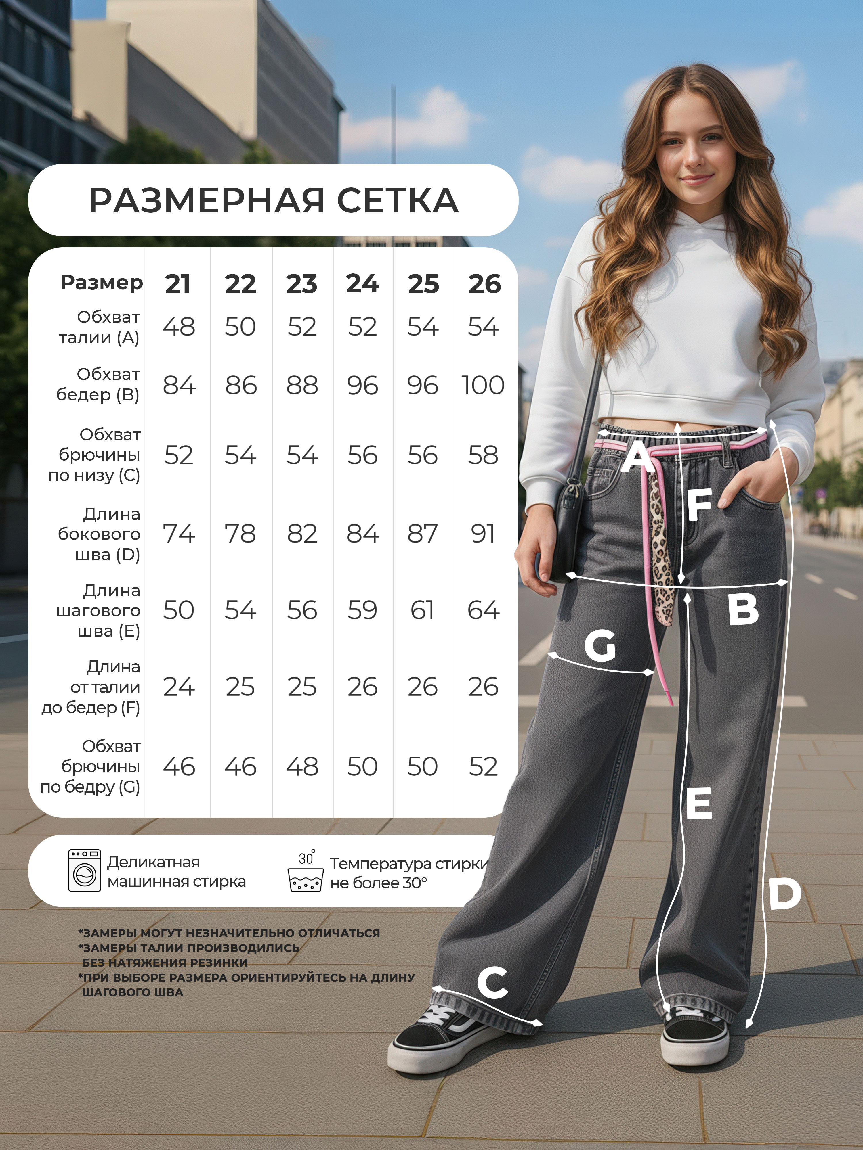 Джинсы СИНИЙ МИР WD8249NJ-G63 - фото 3