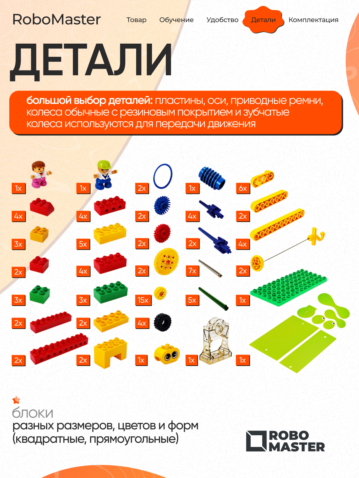 Конструктор ROBO MASTER Робототехника 102 дет. - фото 4