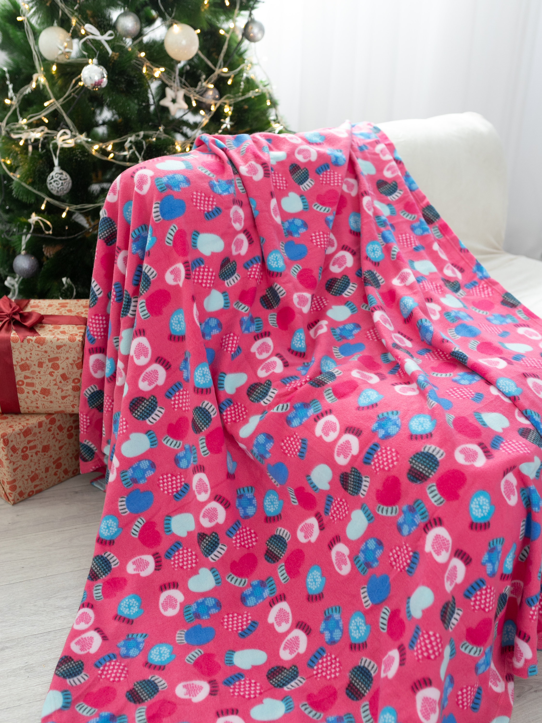 Плед Wellness WPLNY135-Зима_1 130 x 150 см флис - фото 12