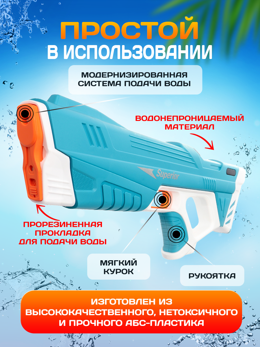 Пистолет водный Рыжий кот - фото 4