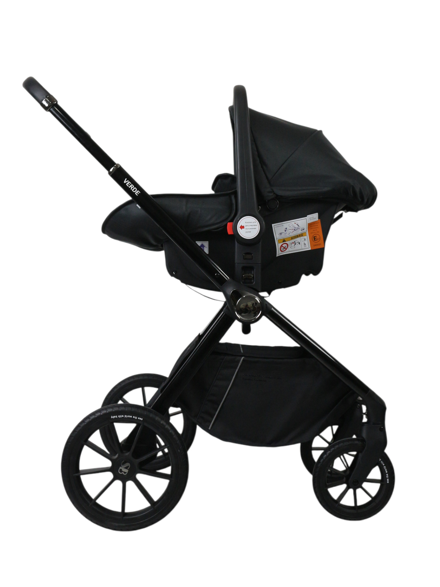 Коляска 3в1 Sweet Baby Verde Dark Grey (Black Glossy) серый - фото 4