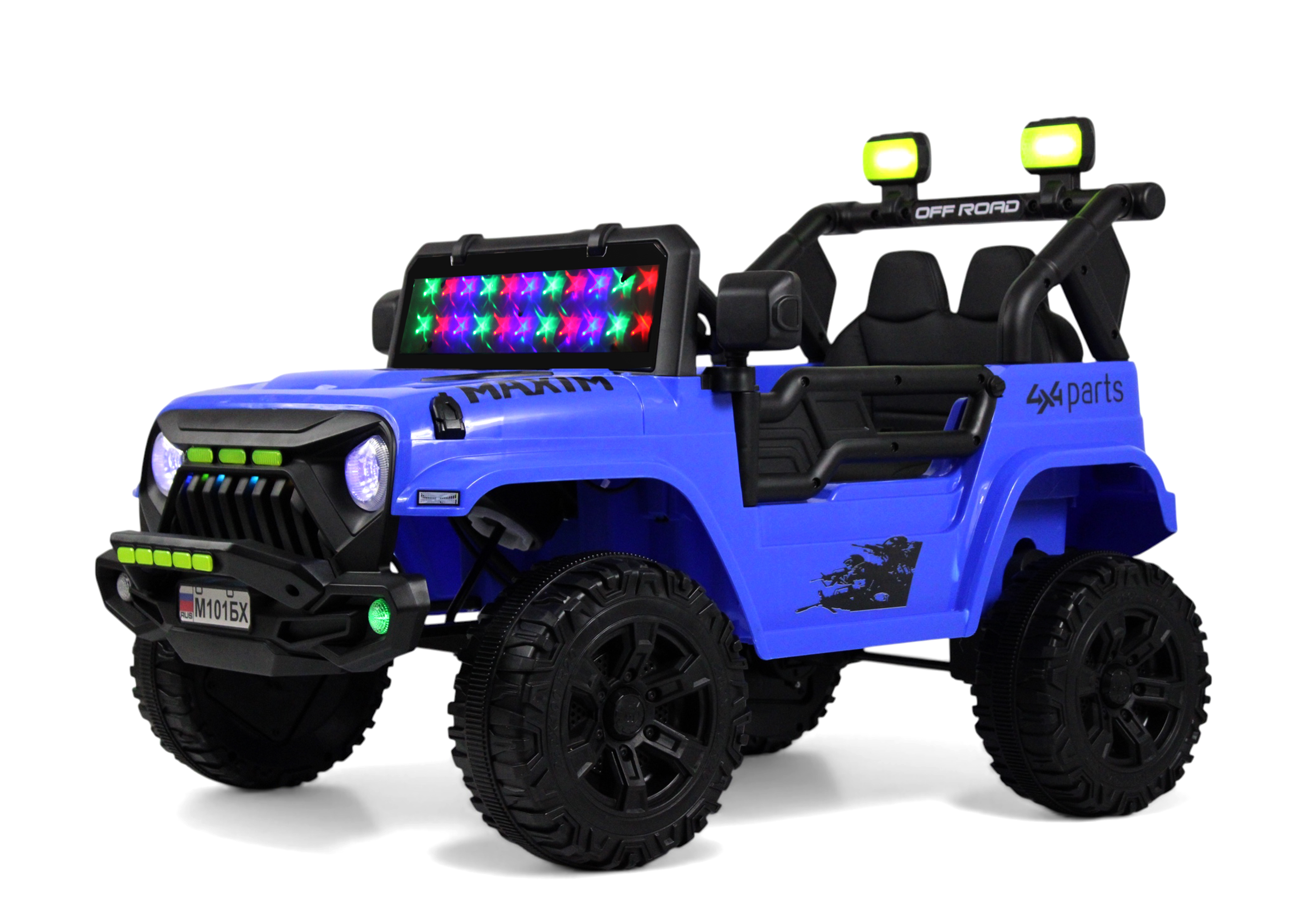 Электромобиль RIVERTOYS М101БХ-BLUE С пультом ДУ - фото 2