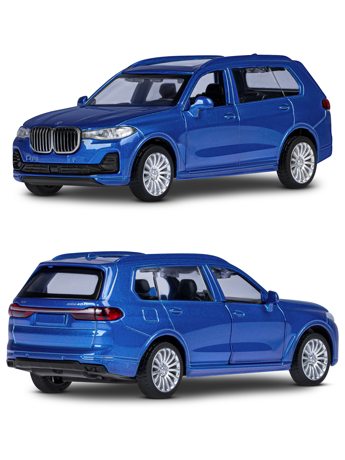 Внедорожник АВТОпанорама BMW X7 1:44 JB1251257 - фото 6