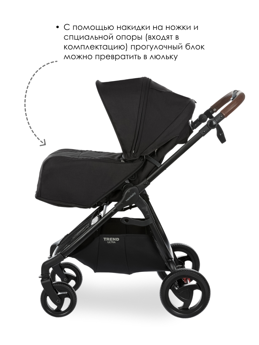 Коляска 2в1 Valco baby Snap Ultra Trend / Night черный - фото 4