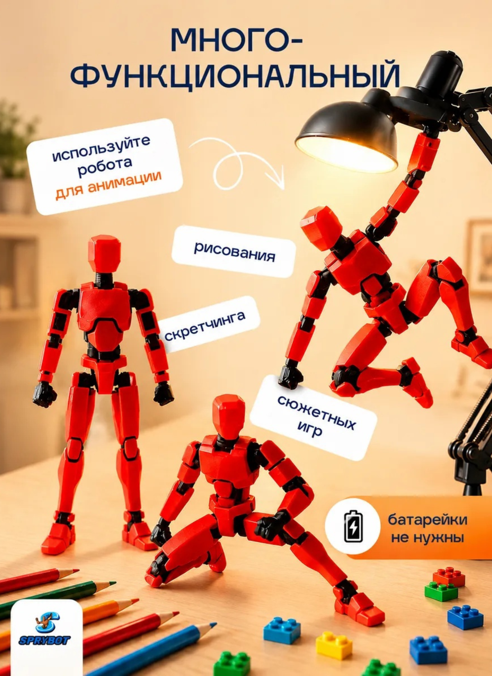 Фигурка TrendToys Робот шарнирный на магнитах - фото 8
