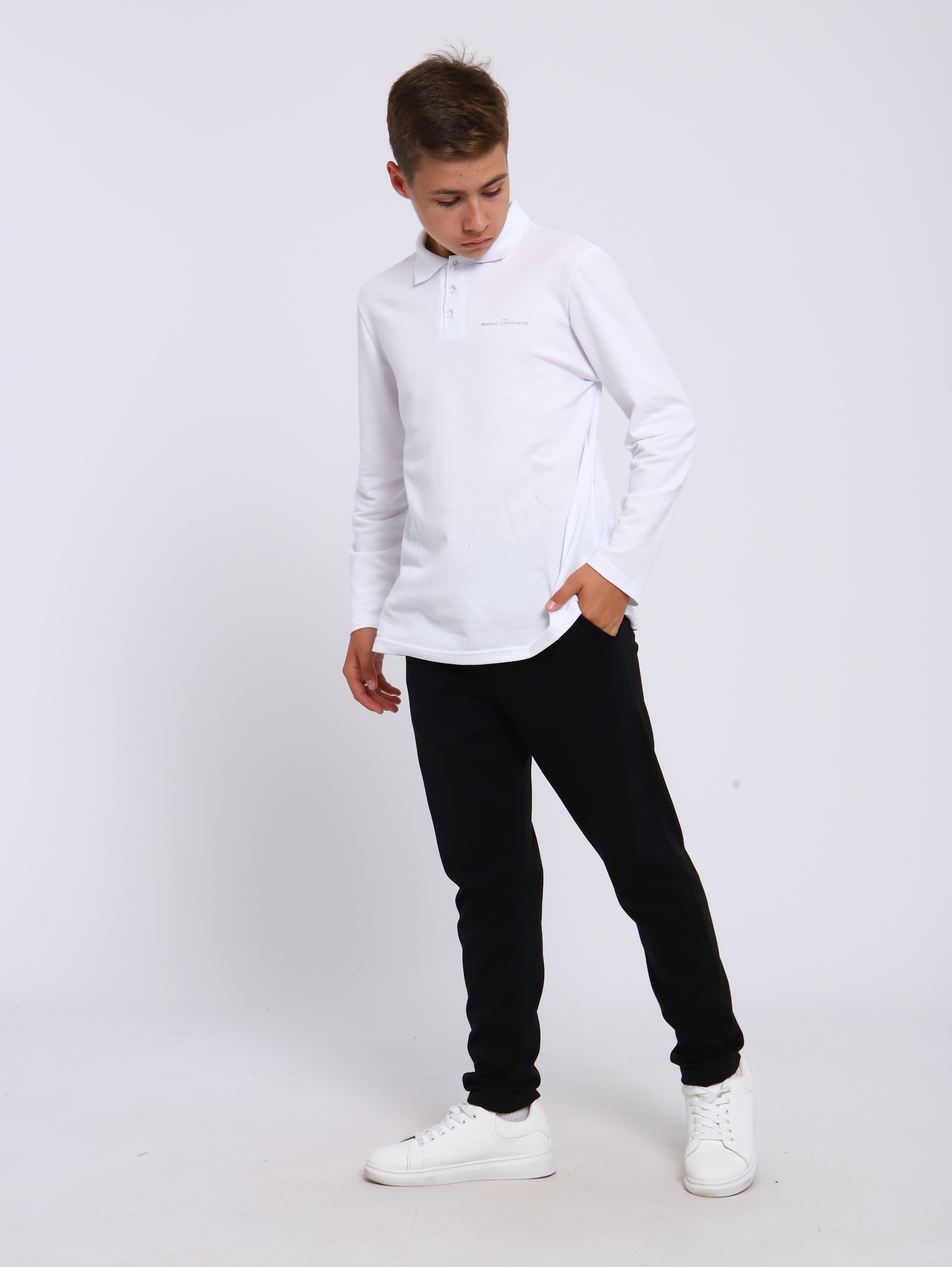 Поло ЛАДОШКИ Рубашка Василий белый - фото 10