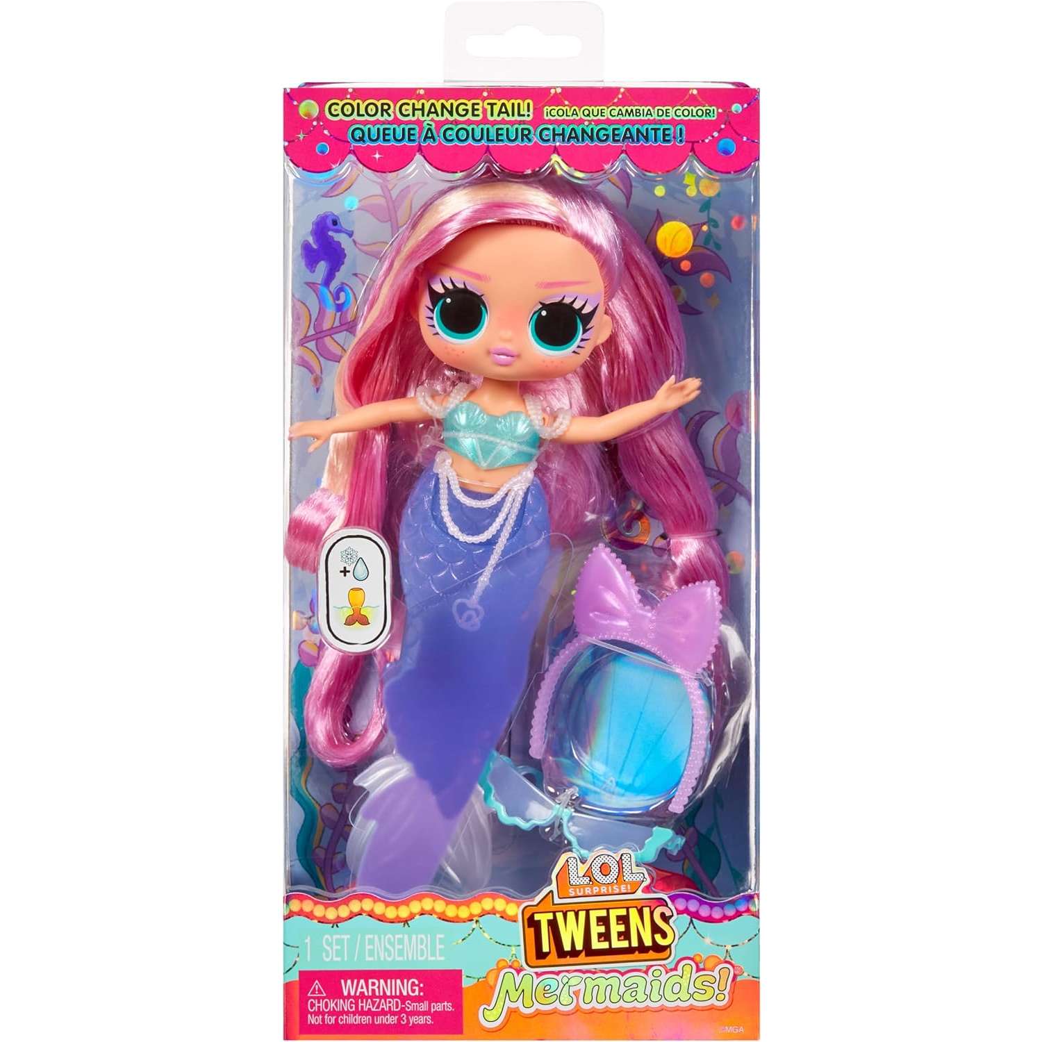 Кукла модельная L.O.L. Surprise! Tweens Mermaid Lola Waves 510451-EUC - фото 7