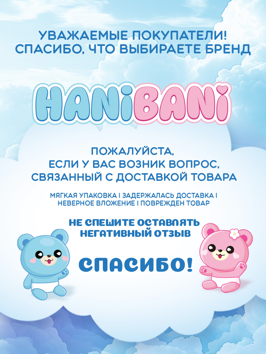 Влажные салфетки HANIBANI антибактериальные 3 упак. 96 шт. - фото 16