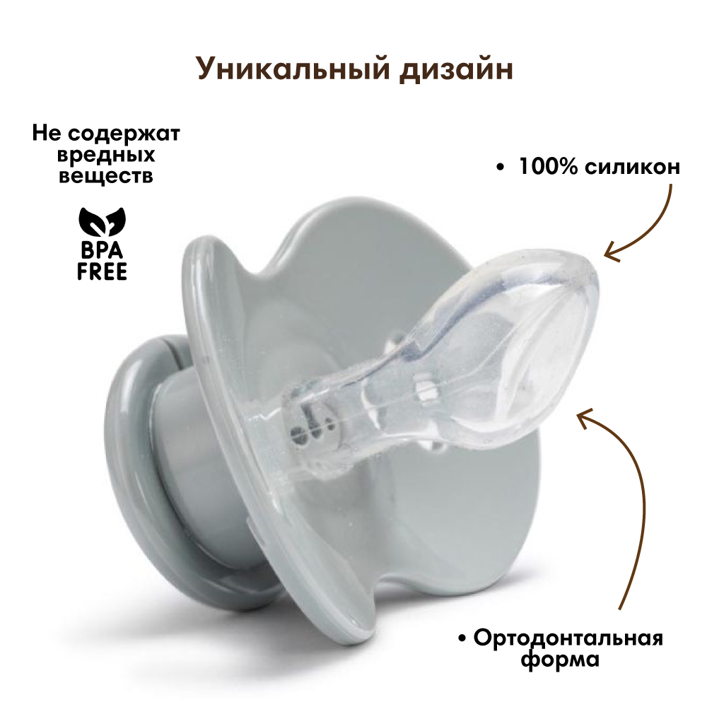 Пустышка Elodie силикон ортодонтическая от 3 мес. 1 шт. в ассортименте - фото 3