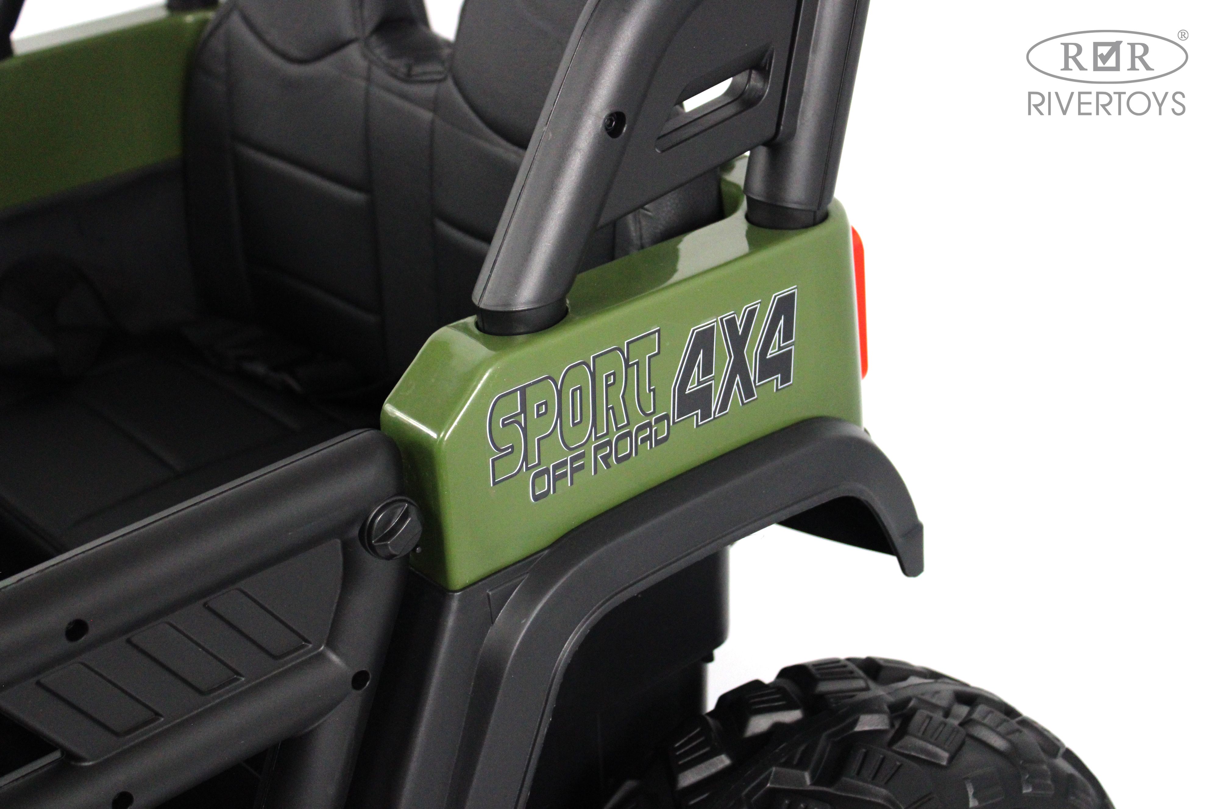 Электромобиль RIVERTOYS М555БХ-NEW-GREEN С пультом ДУ - фото 11