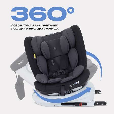 Автокресло Rant Drive Isofix 0+/1/2/3 (0-36 кг) серый