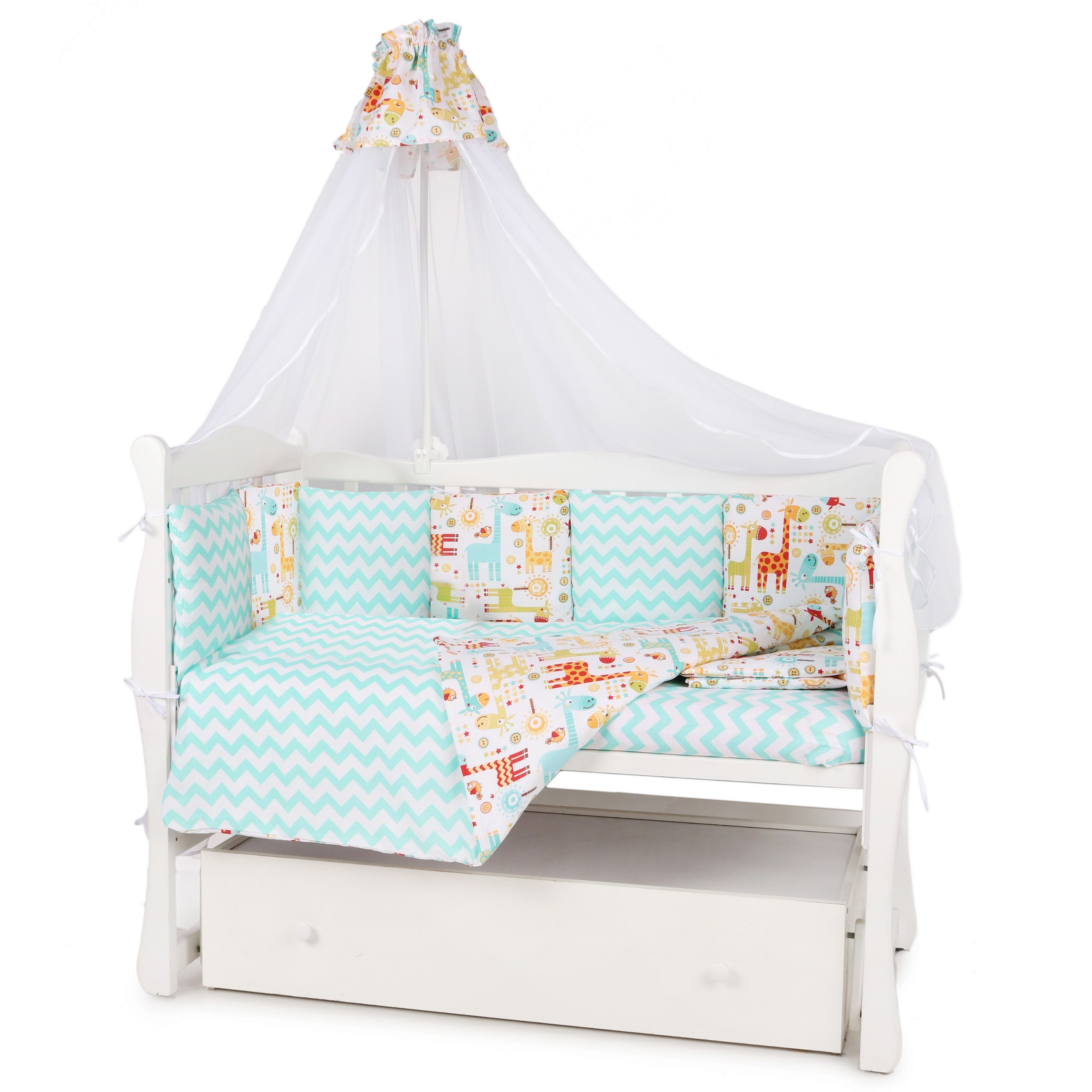 Комплект постельного белья Amarobaby Африка 8 предм. - фото 1