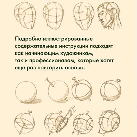 Книга КОЛИБРИ Рисование головы и рук Лумис Э. Серия: пАРТитура творчества