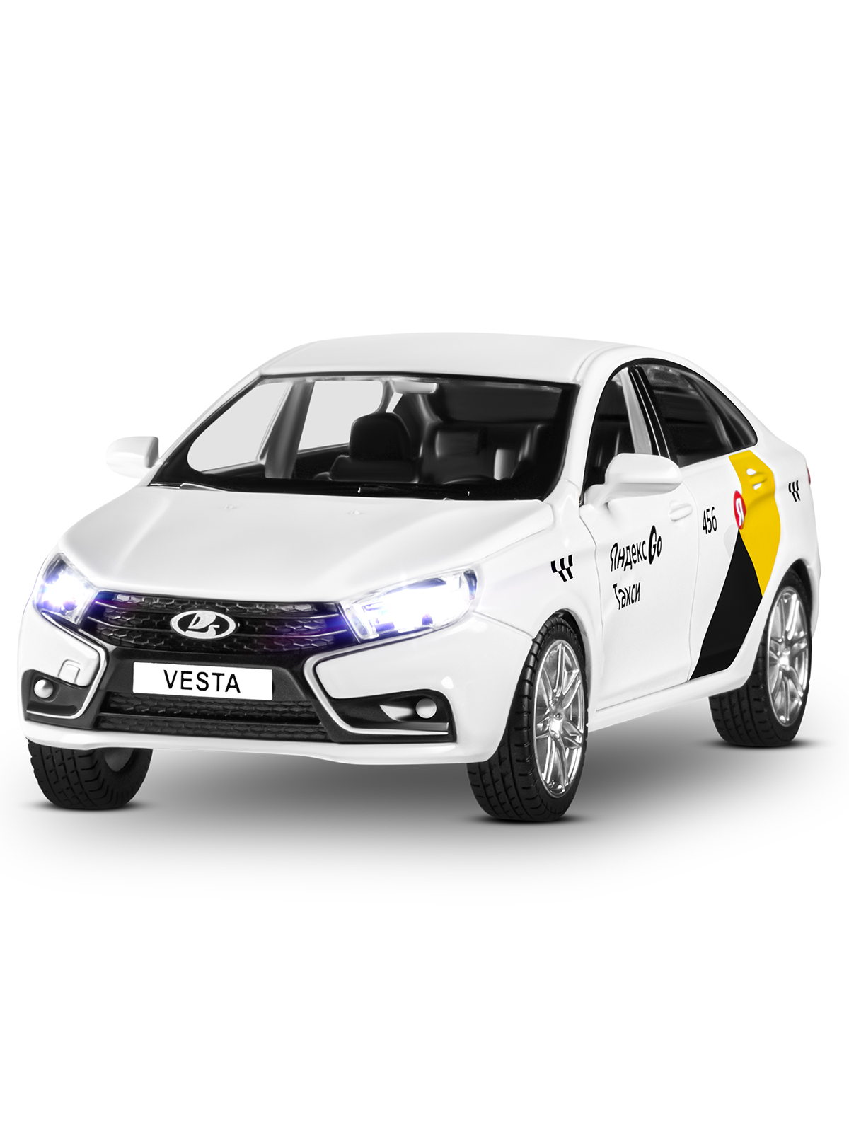 Автомобиль Яндекс GO LADA Vesta Такси озвучено Алисой 1:24 JB1251344/Яндекс GO - фото 16
