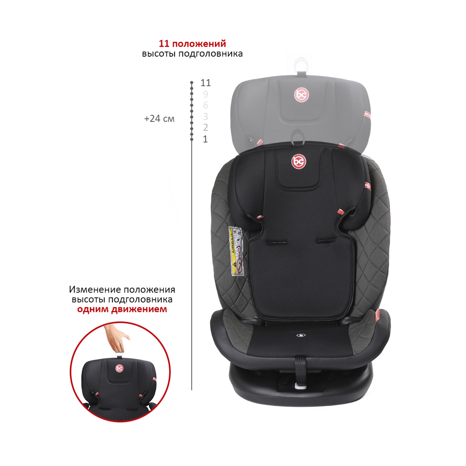 Автокресло BabyCare Shelter Isofix 0+/1/2/3 (0-36 кг) - фото 6