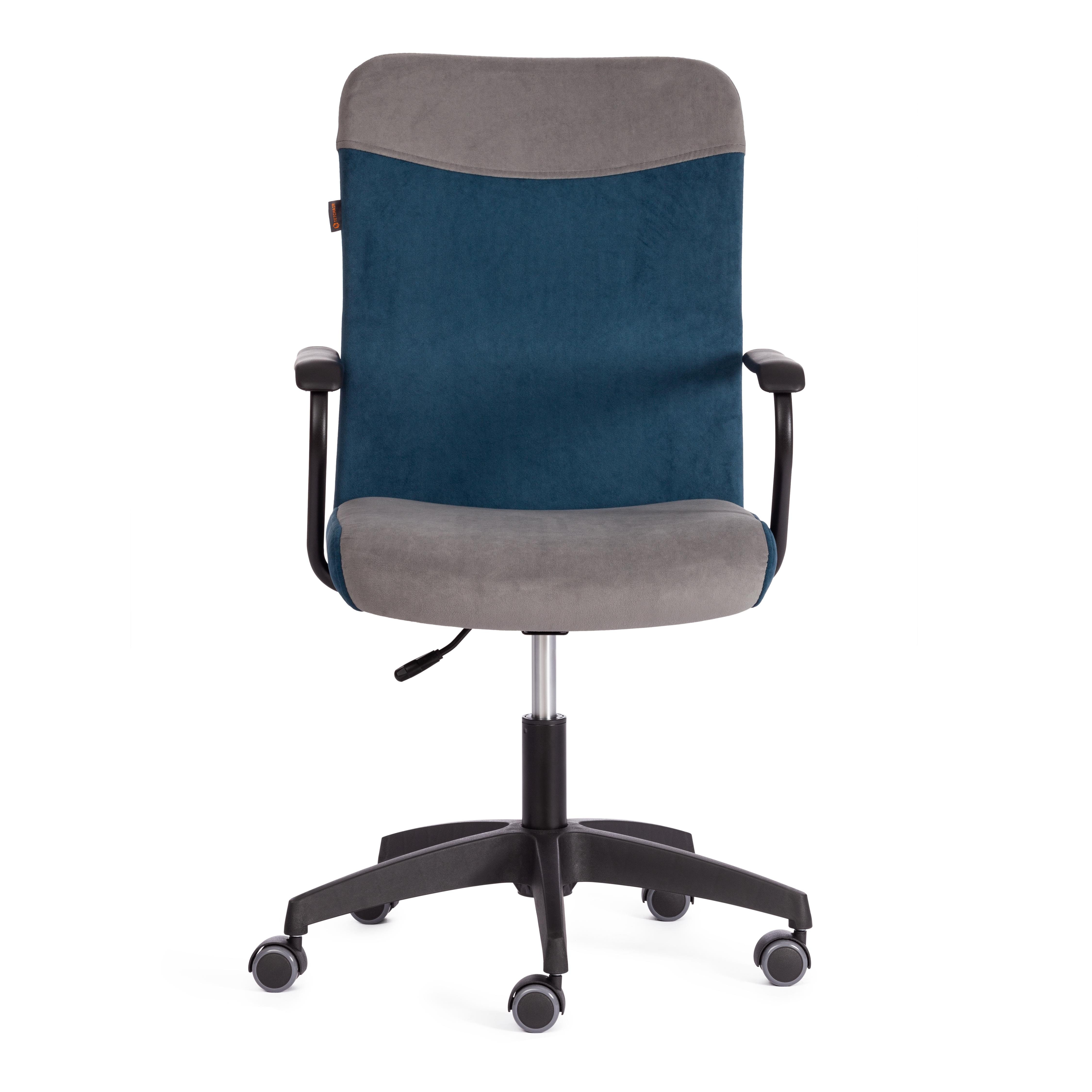 Компьютерное кресло TETCHAIR Флай флок серый синий - фото 6