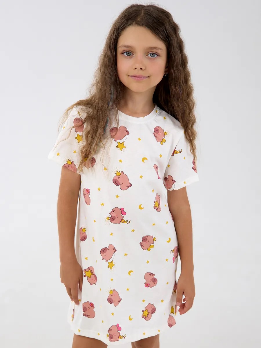 Ночная сорочка YAXX 01-туника капибара/молочный - фото 1