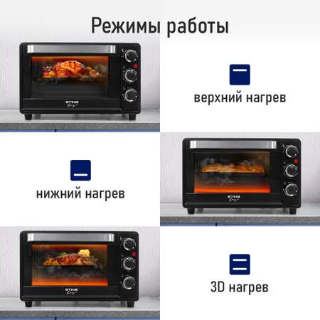 Духовой шкаф STINGRAY черный жемчуг
