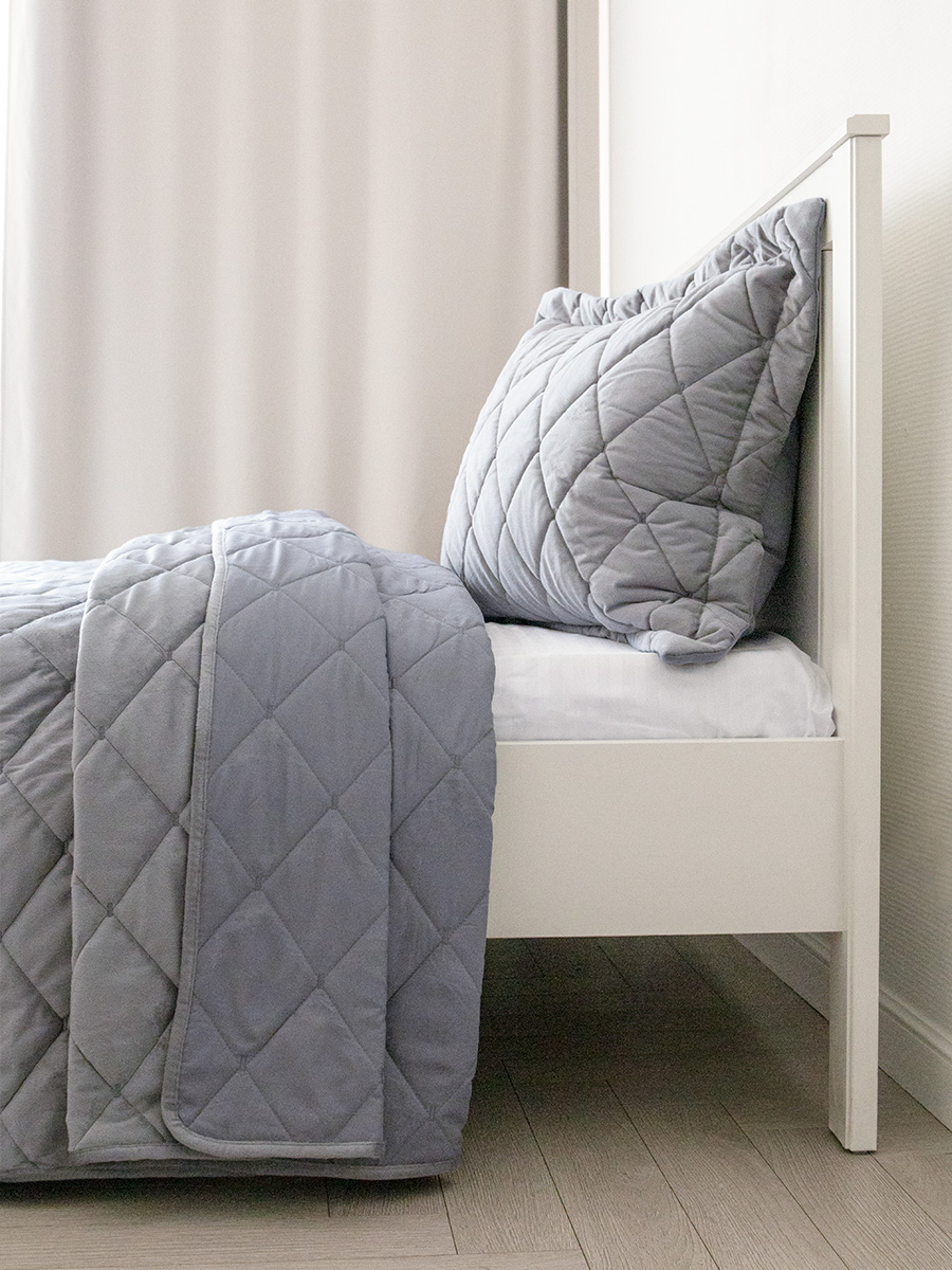 Покрывало DeNASTIA 240 x 240 см велюр - фото 6