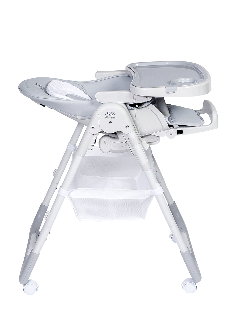 Стульчик для кормления Sweet Baby City Light Grey серый - фото 17