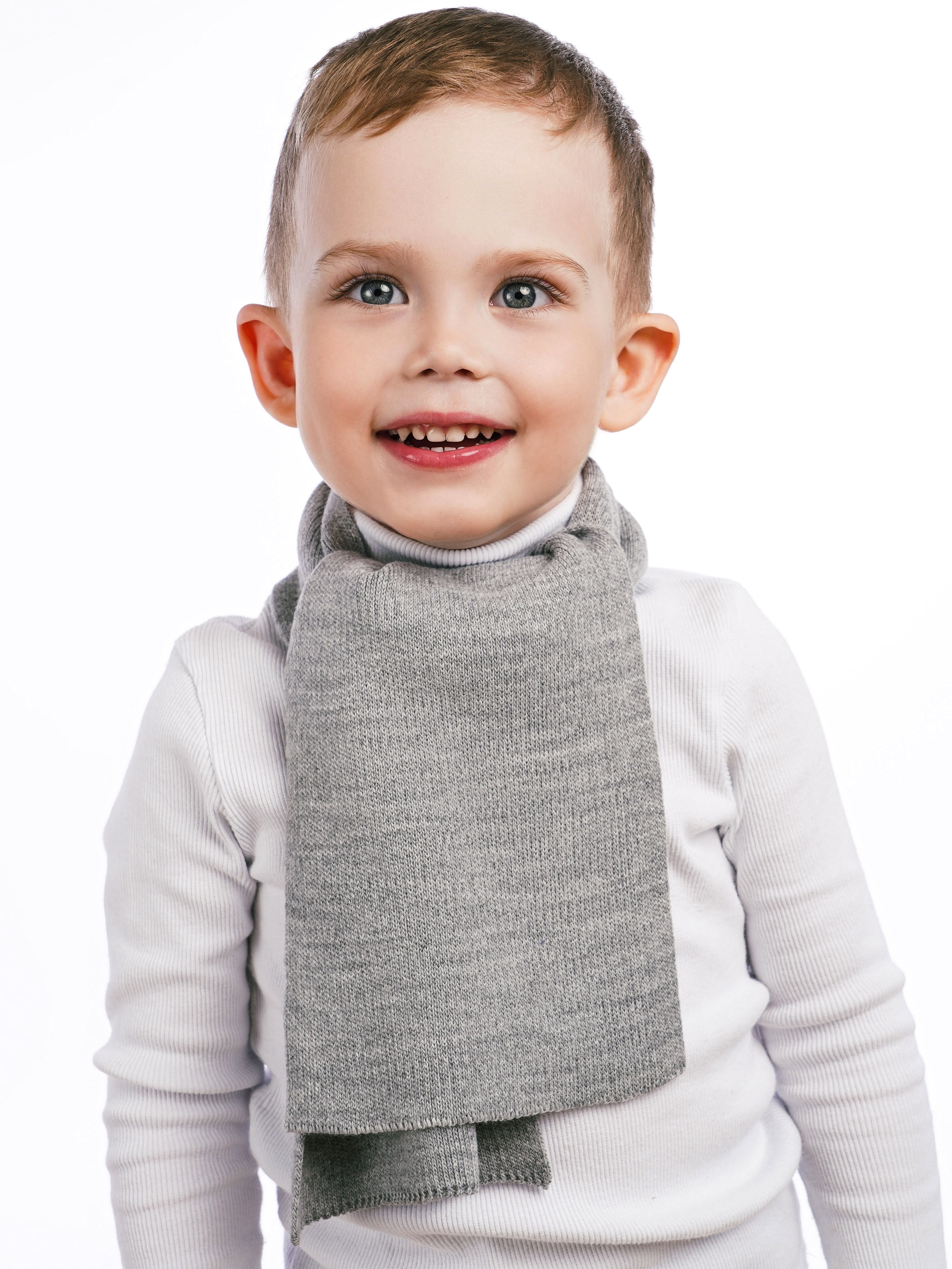 Шарф ПриКиндер U-W_232829 Цвет: Светло-серый - фото 1