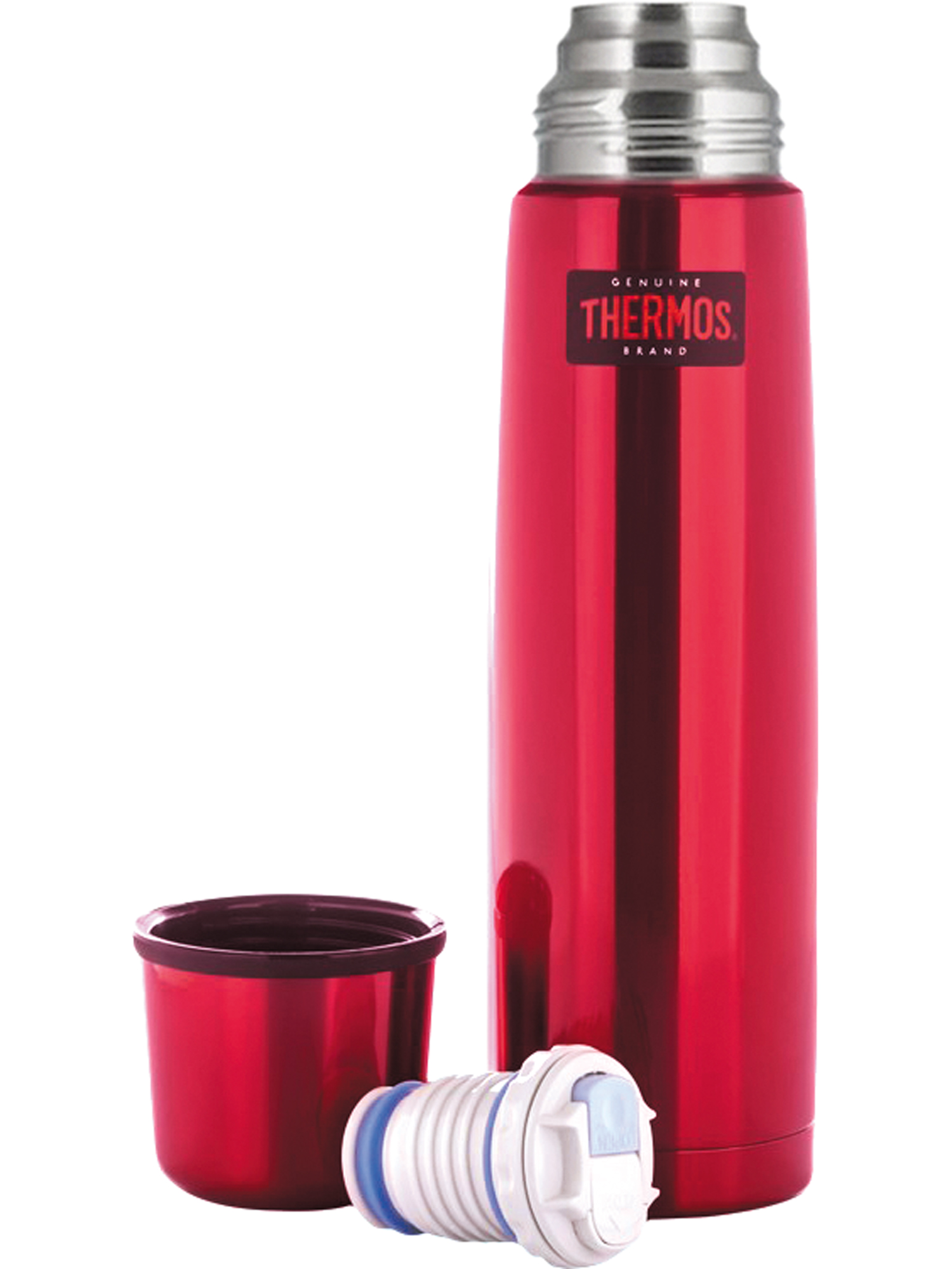 Термос для чая кофе 500 мл THERMOS FBB-500 красный – нержавеющая сталь герметичный тепло/холод 12/24 часа - фото 8
