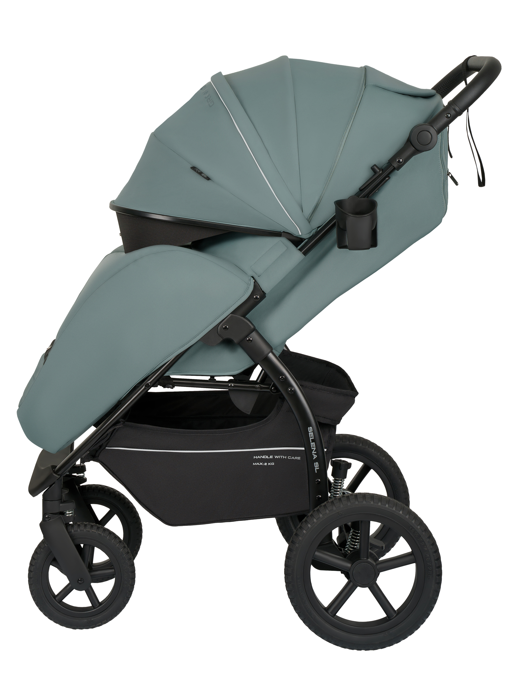 Коляска прогулочная JOVOLA Selena SL, всесезонная зеленый - фото 21