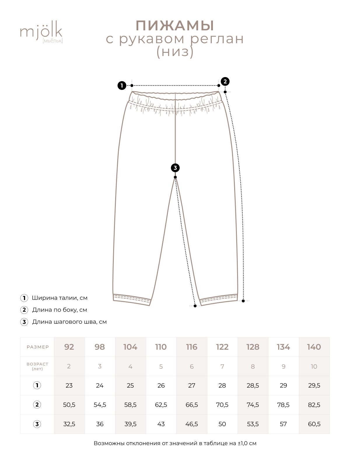 Пижама Mjolk 9092658 - фото 7