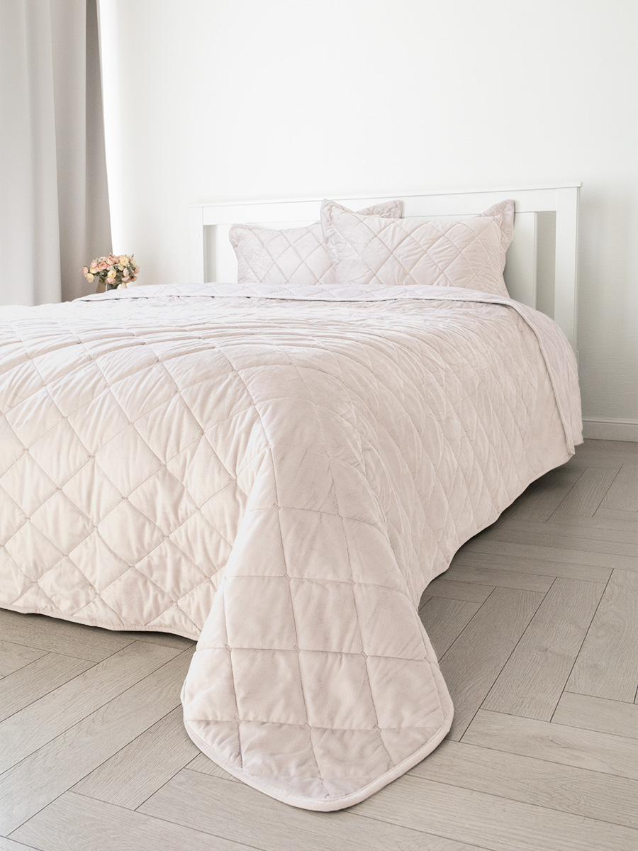 Покрывало DeNASTIA 260 x 260 см велюр - фото 3