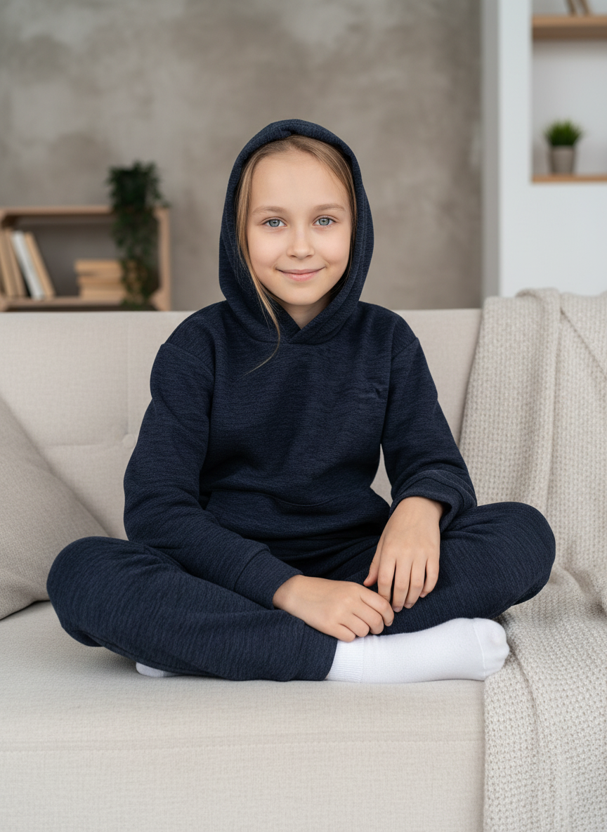 Худи и брюки ULTRA 7043кт-Ул т.синий - фото 1