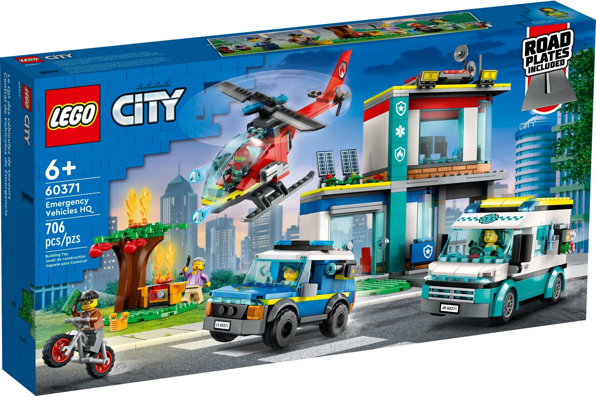 Изображение товара LEGO City Автопарк аварийных служб 60371 набор для творчества детей